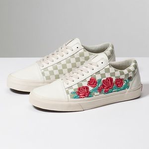 Vans rose embroidery